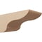 Ekena Millwork 10"W x 20"D x 10"H Wide Carmel Rough Cedar Woodgrain TimberThane Corbel, Primed Tan CORUR10X20X10CARRCPR - alternate 1